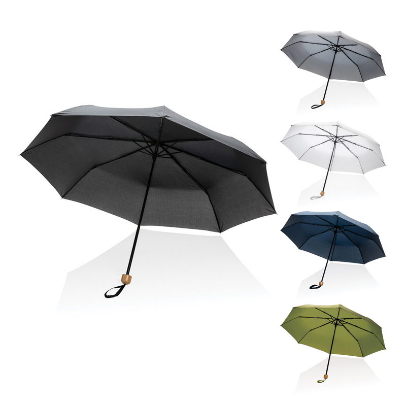 Mały bambusowy parasol 20.5" Impact AWARE™ rPET P850.57